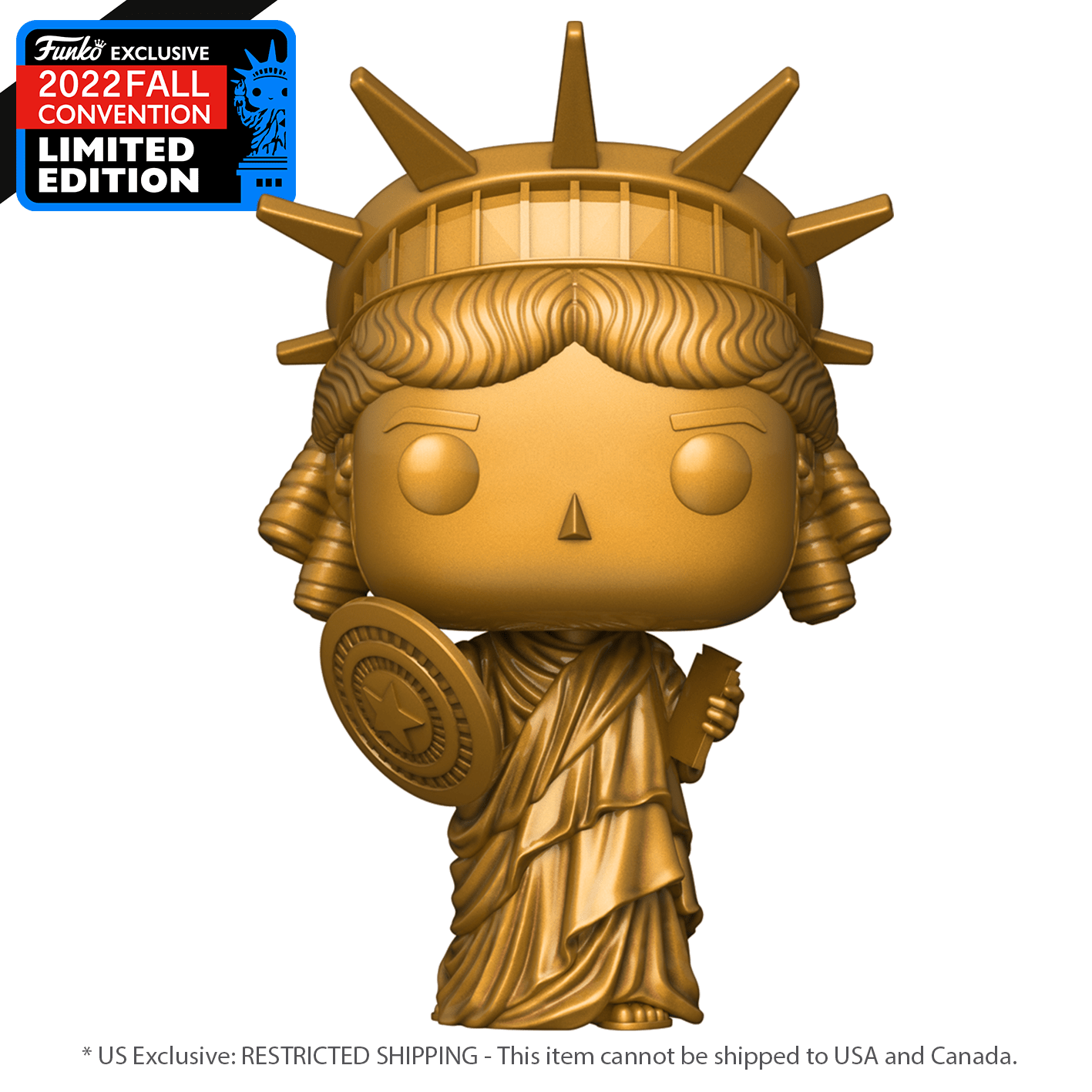 Spiderman: NWH - Lady Liberty w/Shield Pop! Vinyl NY22 - Gametraders Modbury Heights