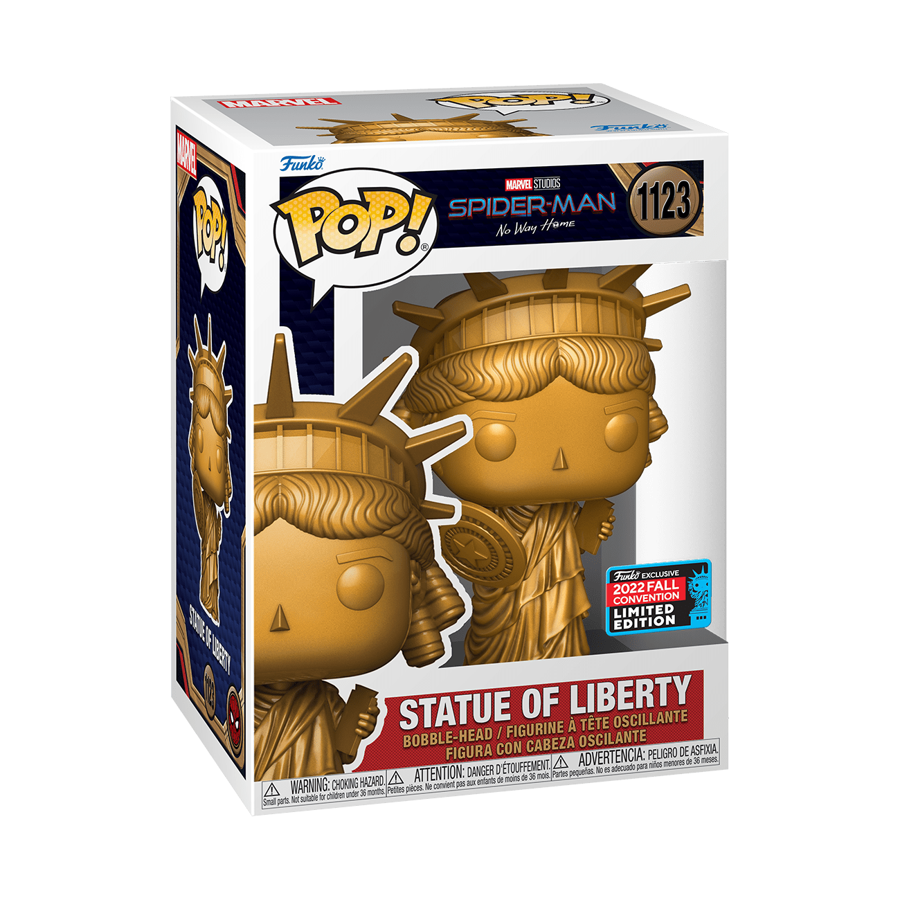 Spiderman: NWH - Lady Liberty w/Shield Pop! Vinyl NY22 - Gametraders Modbury Heights