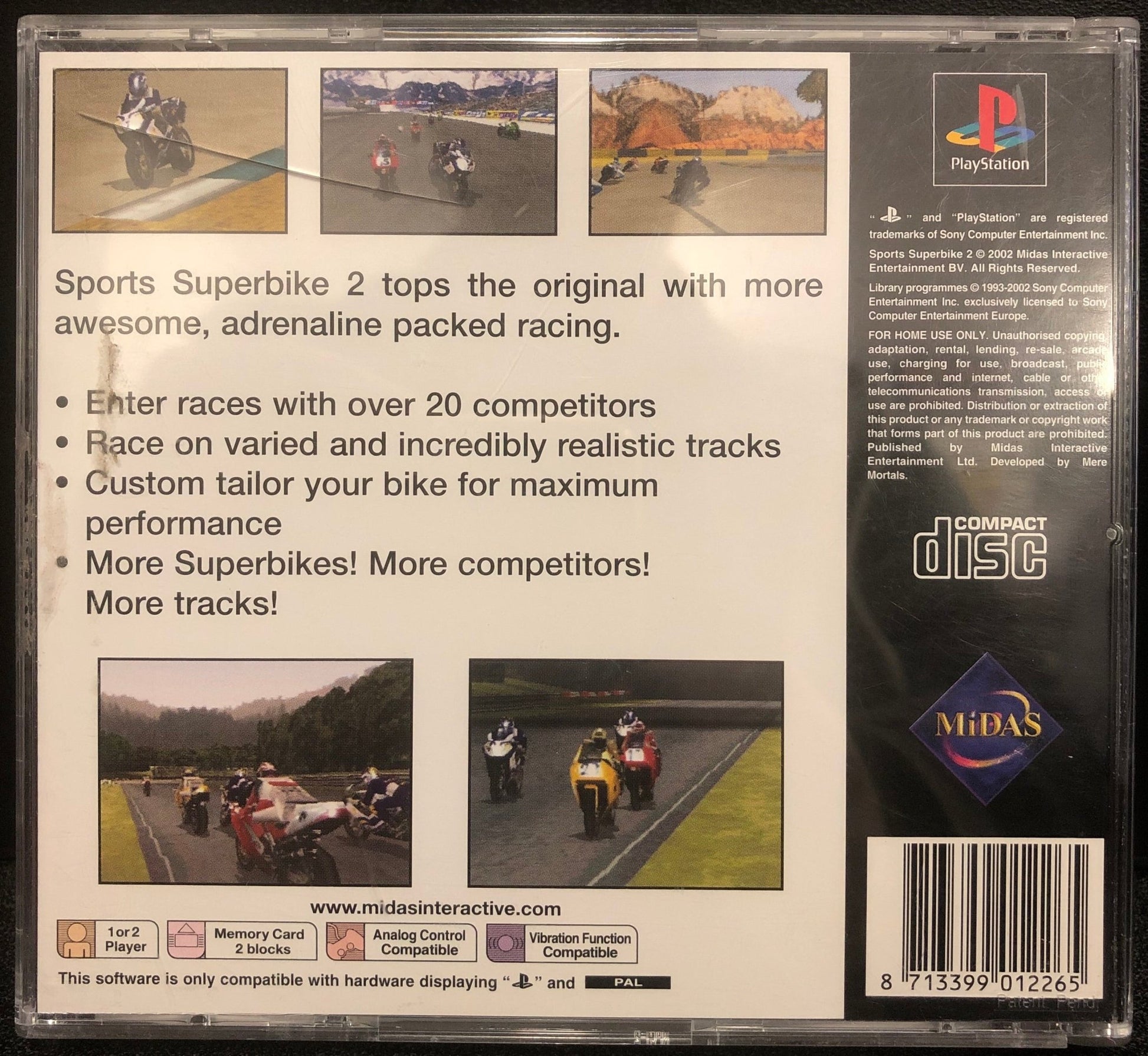Sports Superbike 2 PS1 - Gametraders Modbury Heights