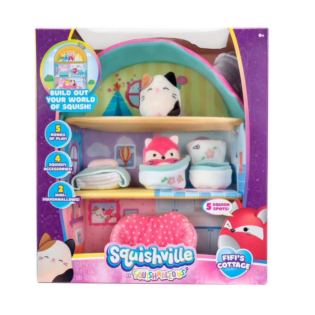 SQUISHMALLOWS SQUISHVILLE Large Soft Playset (Squishville House Assortment) - Gametraders Modbury Heights