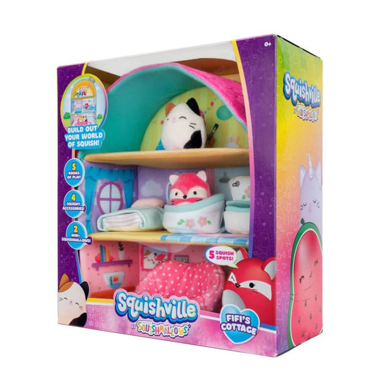 SQUISHMALLOWS SQUISHVILLE Large Soft Playset (Squishville House Assortment) - Gametraders Modbury Heights