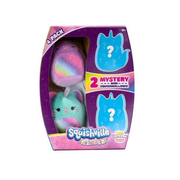 SQUISHMALLOWS SQUISHVILLE Mini Plush (Squishville Mini Squishmallow 4 Pack) - Gametraders Modbury Heights