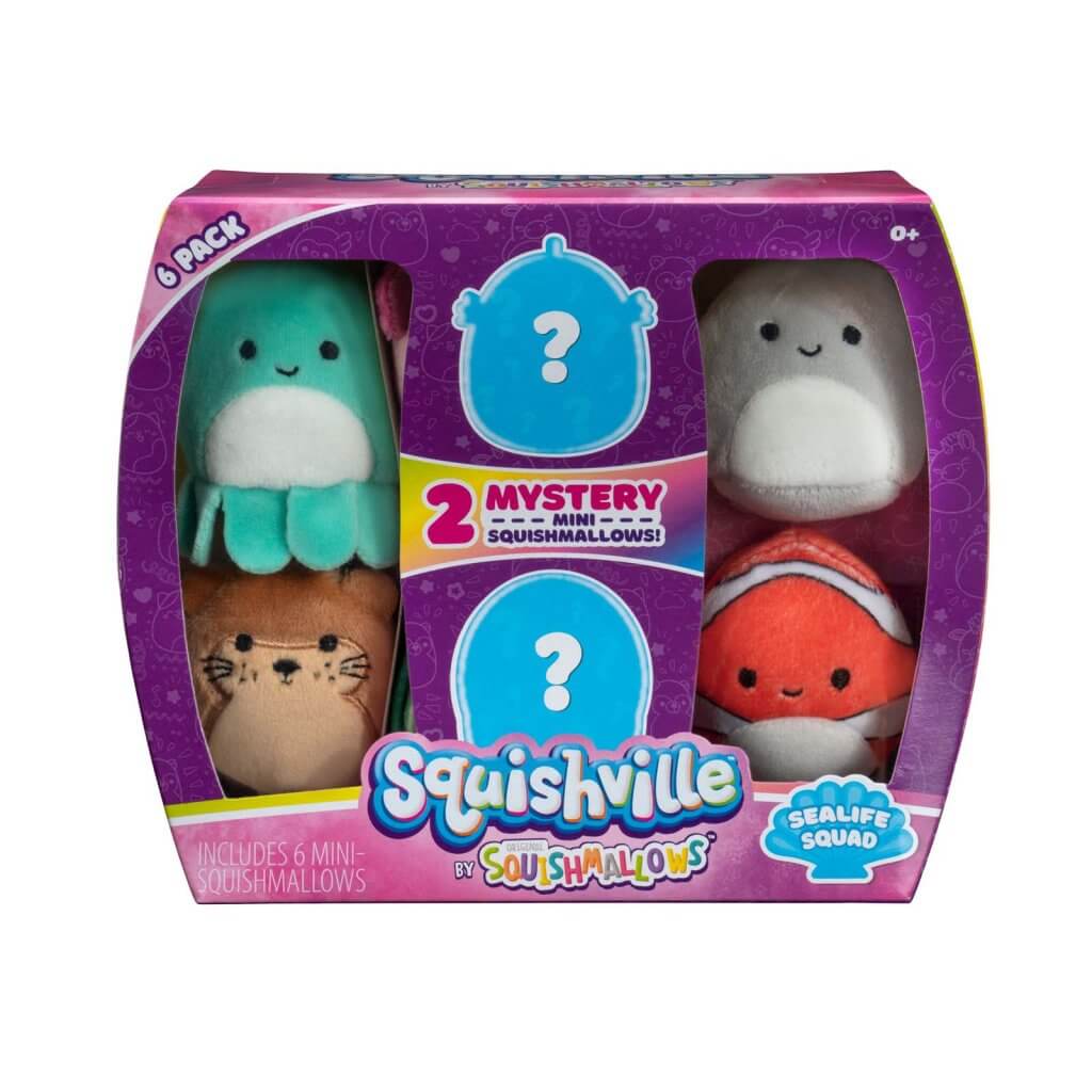 SQUISHMALLOWS SQUISHVILLE Mini Plush (Squishville Mini Squishmallow 6 Pack) - Gametraders Modbury Heights