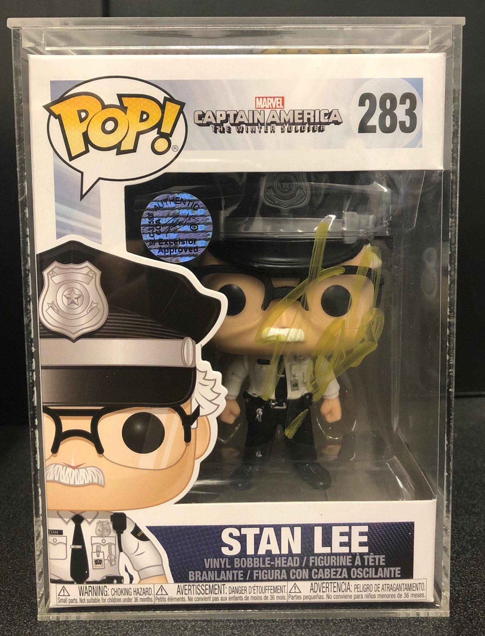 Stan Lee - Cameo Captain America 2: The Winter Soldier US Exclusive Pop! Vinyl Hand Signed - Gametraders Modbury Heights