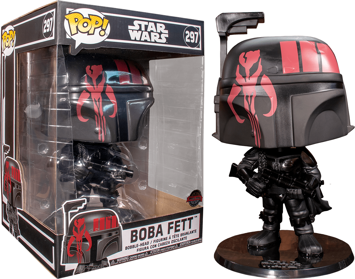 Star Wars - Boba Fett Black US Exclusive 10" Pop! Vinyl - Gametraders Modbury Heights