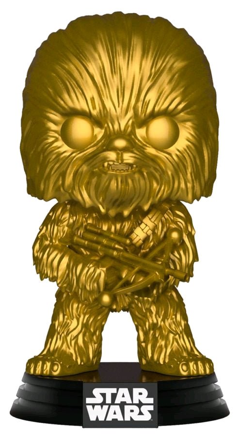 Star Wars - Chewbacca Gold Metallic US Exclusive Pop! Vinyl - Gametraders Modbury Heights