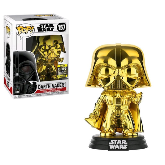 Star Wars - Darth Vader Gold Chrome SW19 US Exclusive Pop! Vinyl - Gametraders Modbury Heights