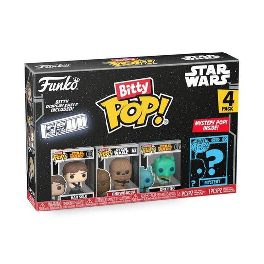 Star Wars - Han Solo Bitty Pop! Vinyl 4 - Pack - Gametraders Modbury Heights