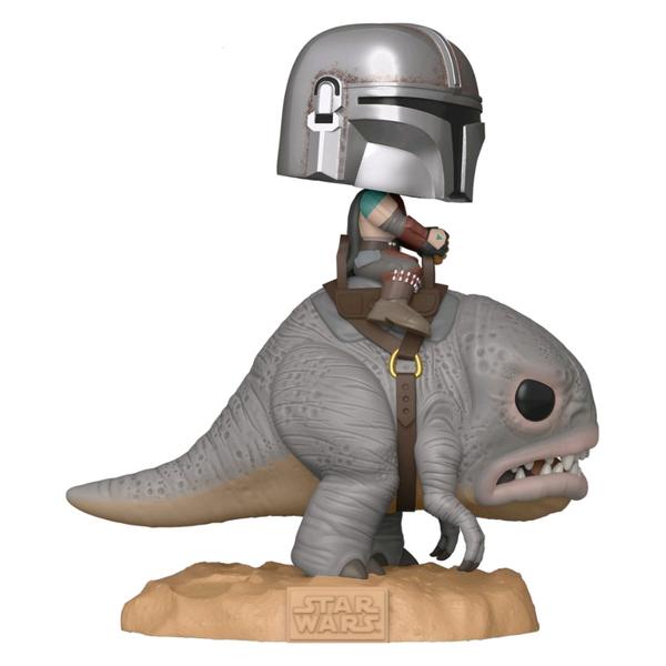 Star Wars: Mandalorian - Mandalorian on Blurrg Pop! Vinyl Deluxe - Gametraders Modbury Heights