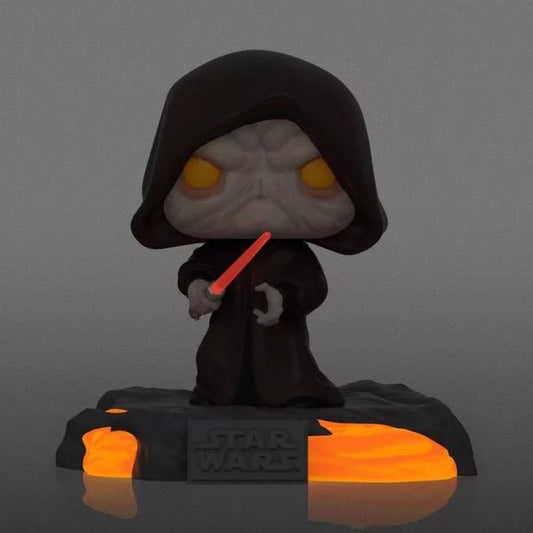 Star Wars - Red Saber Series: Darth Sidious Glow US Exclusive Pop! Vinyl Deluxe - Gametraders Modbury Heights