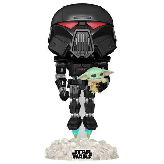 Star Wars: The Mandalorian - Darktrooper & Child Glow US Exclusive Pop! Vinyl - Gametraders Modbury Heights