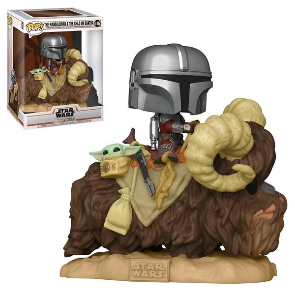 Star Wars: The Mandalorian - Mandalorian and the Child on Bantha Pop! Vinyl Deluxe - Gametraders Modbury Heights