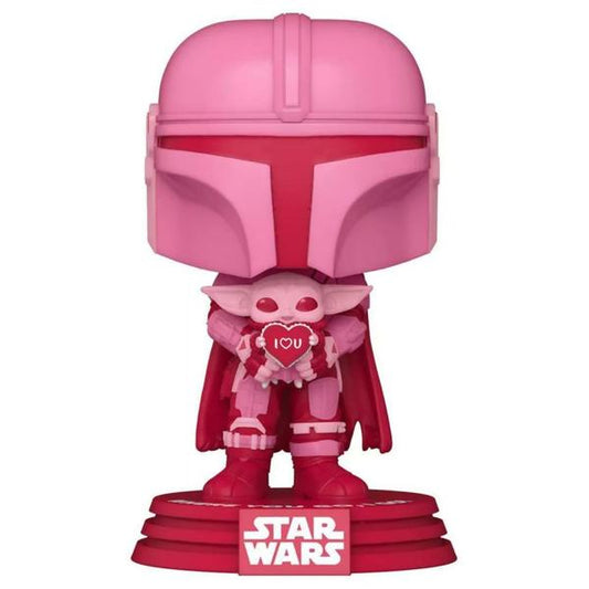 Star Wars: The Mandalorian - Mandalorian & Grogu Valentine US Exclusive Pop! Vinyl - Gametraders Modbury Heights