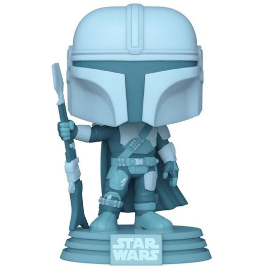 Star Wars: The Mandalorian - Mandalorian Hologram Glow US Exclusive Pop! Vinyl - Gametraders Modbury Heights