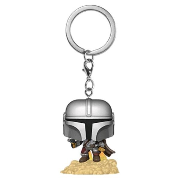 Star Wars: The Mandalorian - Mandalorian with Blaster Pocket Pop! Vinyl Keychain - Gametraders Modbury Heights