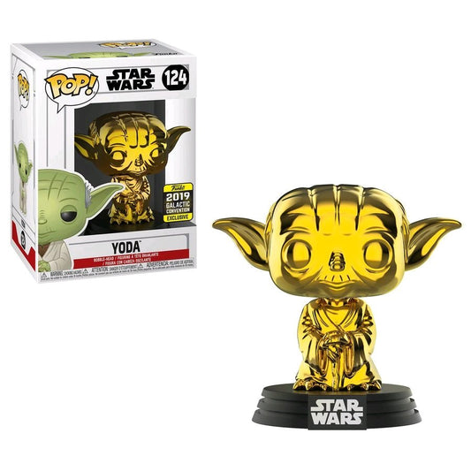 Star Wars - Yoda Gold Chrome SW19 US Exclusive Pop! Vinyl - Gametraders Modbury Heights