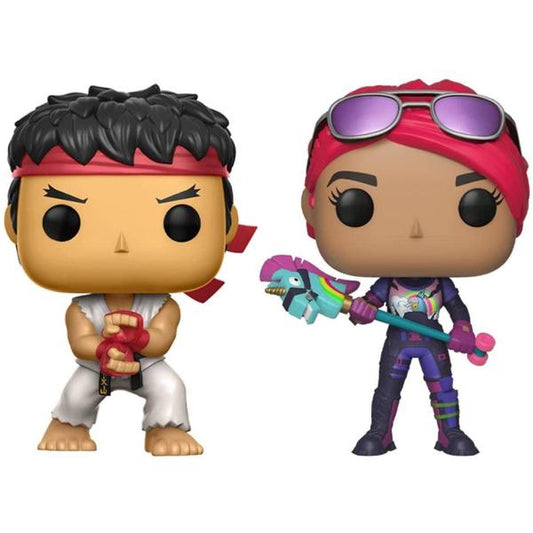 Street Fighter x Fortnite - Ryu & Brite Bomber US Exclusive Pop! Vinyl 2 - Pack - Gametraders Modbury Heights