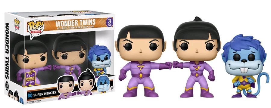 Super Friends - Wonder Twins SDCC 2017 US Exclusive Pop! Vinyl 3 - Pack - Gametraders Modbury Heights