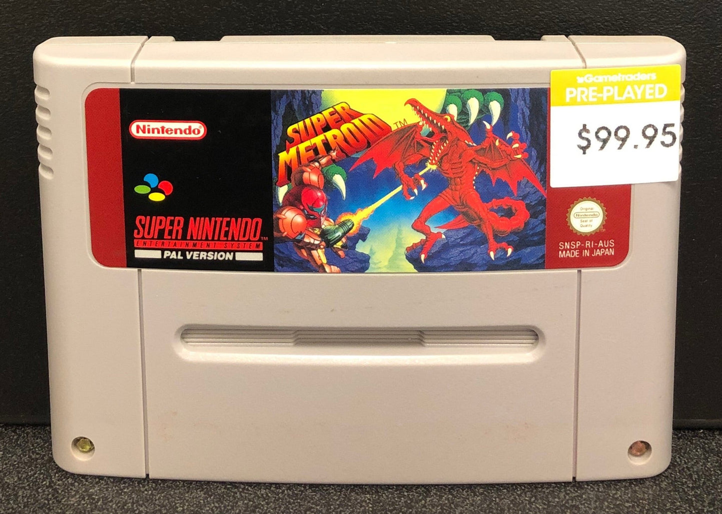 Super Metroid SNES Cartridge Only - Gametraders Modbury Heights