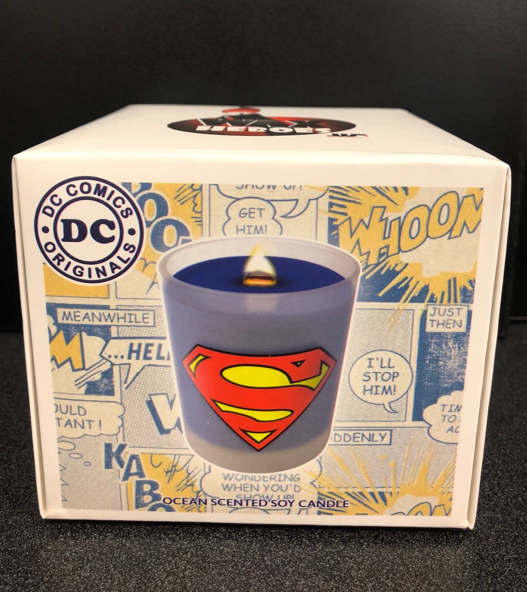 Superman DC Comics Ocean Scented Soy Candle - Gametraders Modbury Heights