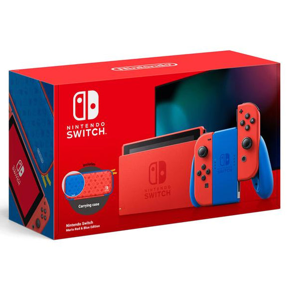 Nintendo Switch Console: Mario Red & Blue Edition