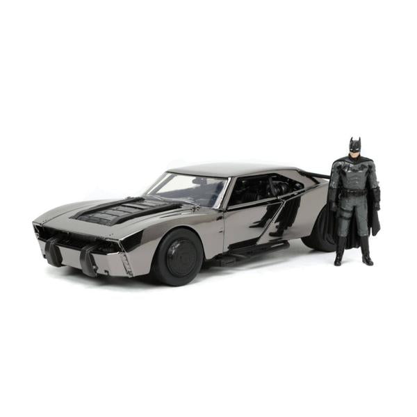 The Batman - Batmobile Chrome Black SDCC 2022 US Exclusive 1:24 Scale with Batman SD22 - Gametraders Modbury Heights