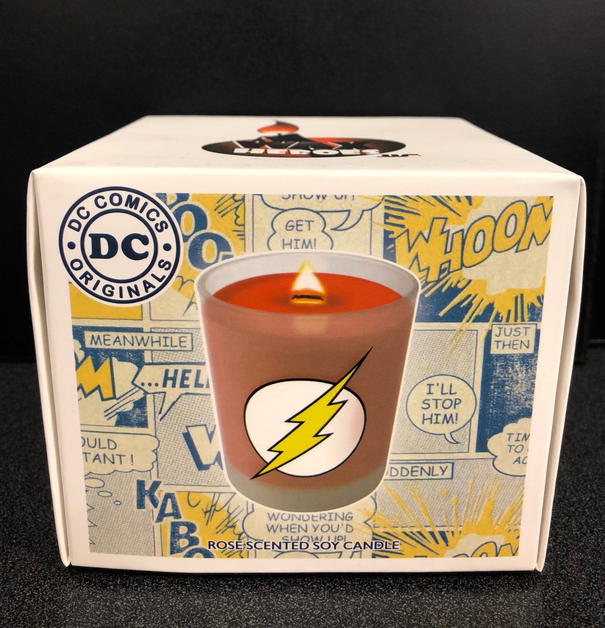 The Flash DC Comics Rose Scented Soy Candle - Gametraders Modbury Heights