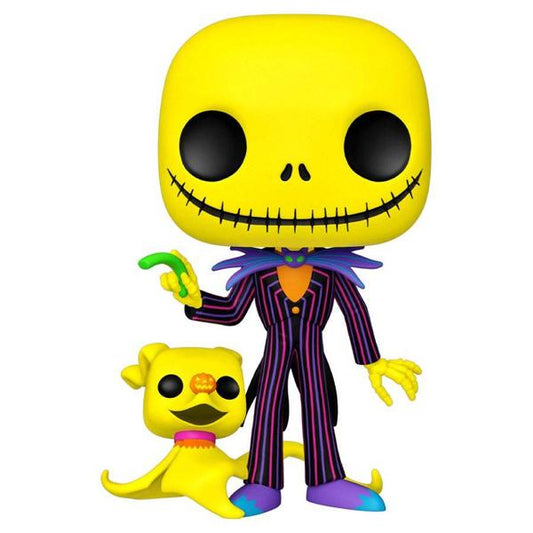 The Nightmare Before Christmas - Jack Skellington & Zero Black Light 10" Pop! Vinyl - Gametraders Modbury Heights