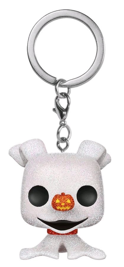 The Nightmare Before Christmas - Zero Diamond Glitter Pocket Pop! Vinyl Keychain - Gametraders Modbury Heights