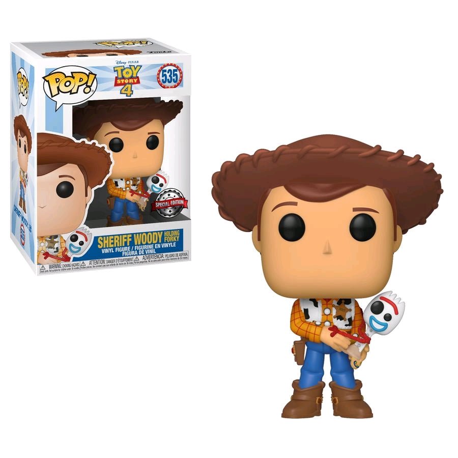 Toy Story 4 - Woody with Forky US Exclusive Pop! Vinyl - Gametraders Modbury Heights