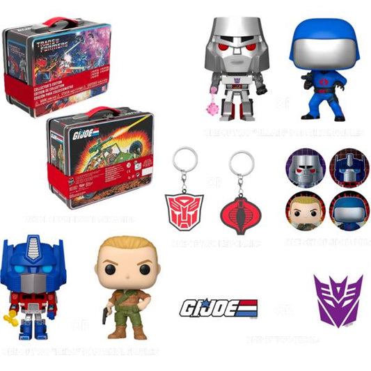 Transformers vs. G.I. Joe - Heroes & Villains Lunchbox Exclusive Pop! Vinyl Collector Box - Gametraders Modbury Heights