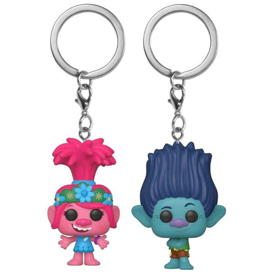 Trolls World Tour - Poppy & Branch US Exclusive Pocket Pop! Vinyl Keychain 2 - pack - Gametraders Modbury Heights