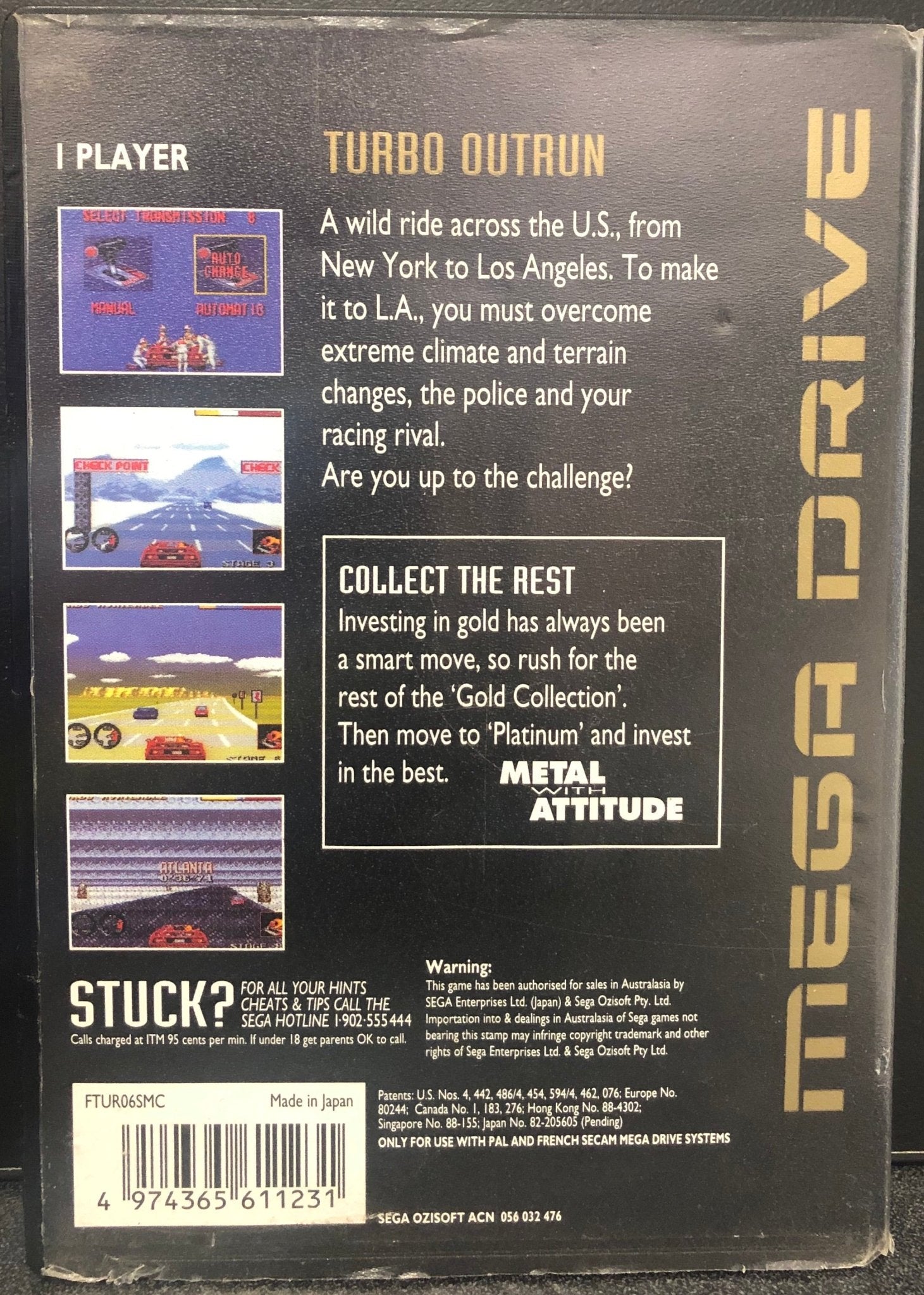 Turbo Outrun (Mega Drive) - Gametraders Modbury Heights