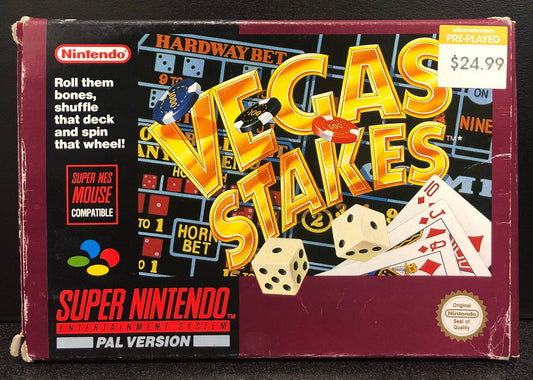 Vegas Stakes SNES - Gametraders Modbury Heights