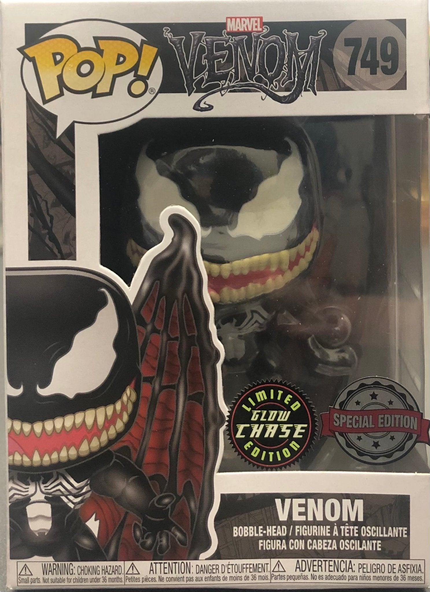 Venom - Venom with Wings US Exclusive Pop! Vinyl Glow Chase - Gametraders Modbury Heights