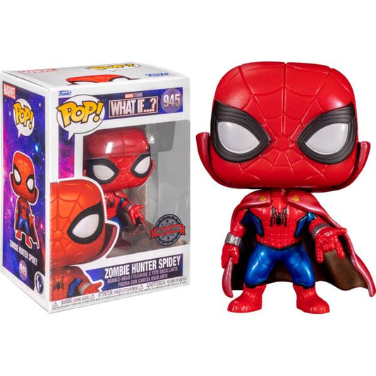 What If - Spider - Man Zombie Hunter Metallic US Exclusive Pop! Vinyl - Gametraders Modbury Heights