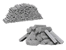 Wizkids - Deep Cuts Unpainted Miniatures: Piles of Wood - Gametraders Modbury Heights