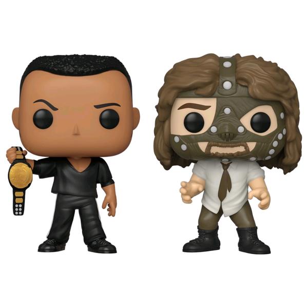 WWE - The Rock vs Mankind US Exclusive Pop! Vinyl 2 - pack - Gametraders Modbury Heights