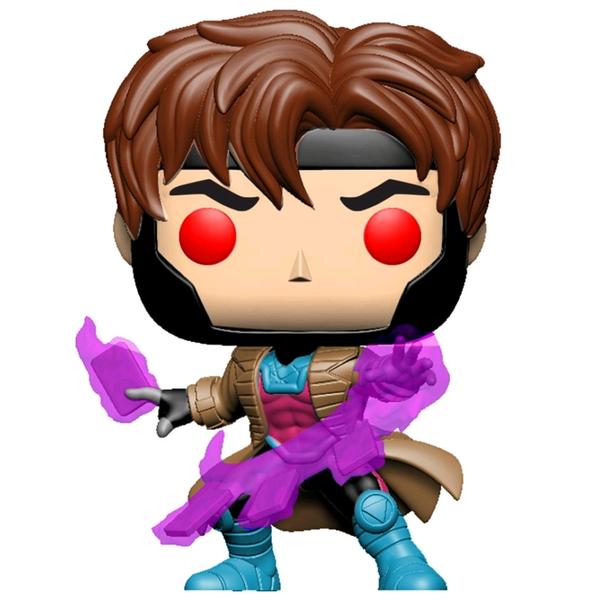X - Men - Gambit with cards Translucent Glow US Exclusive Pop! Vinyl - Gametraders Modbury Heights