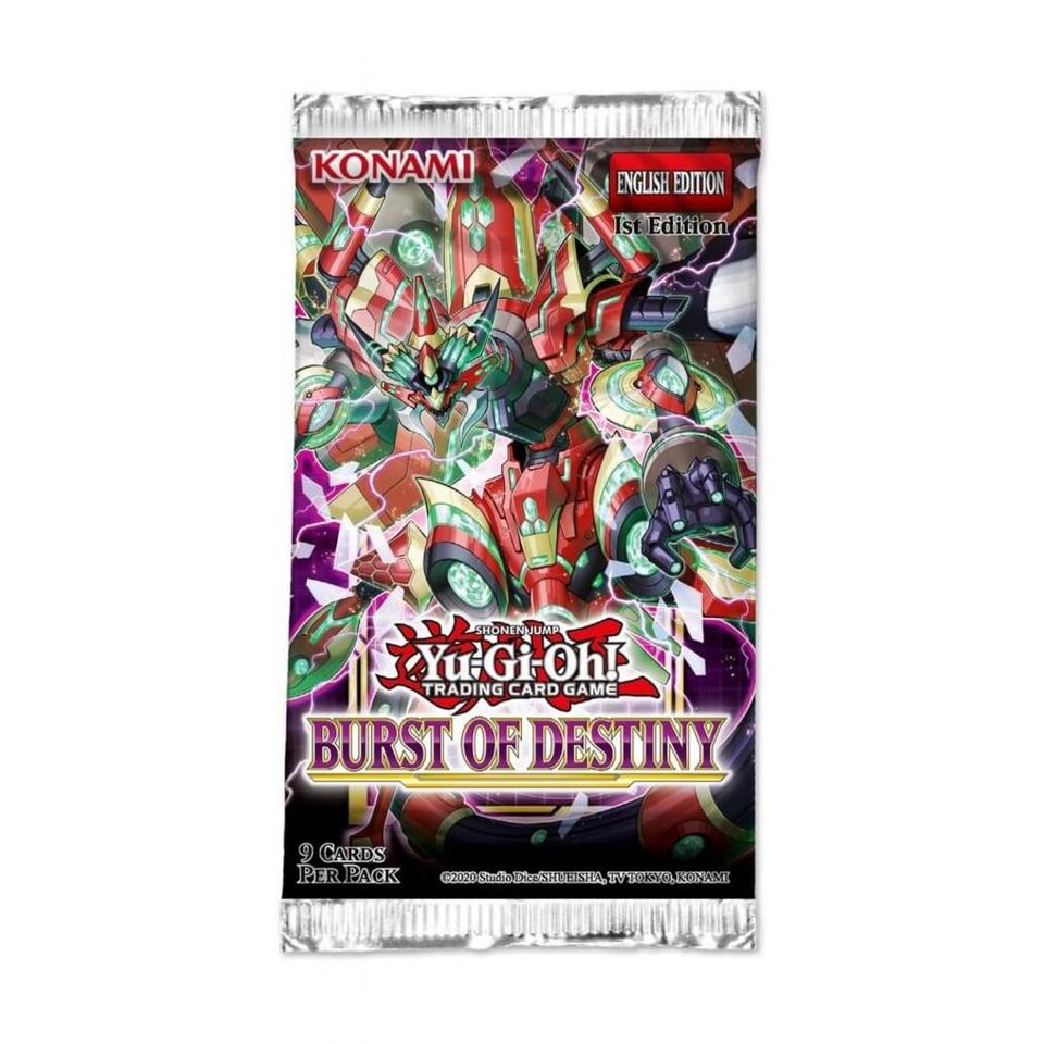 Yugioh - Burst of Destiny Sealed Booster Pack - Gametraders Modbury Heights