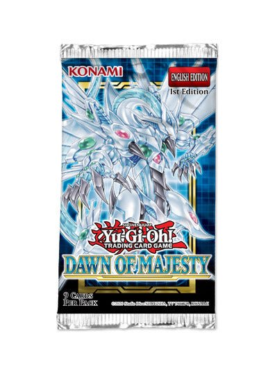 Yugioh - Dawn Of Majesty Sealed Booster Pack - Gametraders Modbury Heights