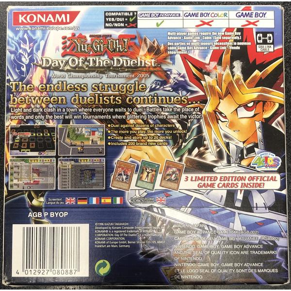 YuGiOh Day Of The Duelist Gameboy Advance - Gametraders Modbury Heights