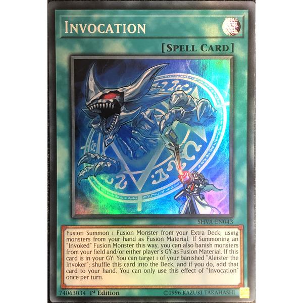 Yugioh - Invocation SHVA - EN043 Super Rare 1st Edition Single - Gametraders Modbury Heights