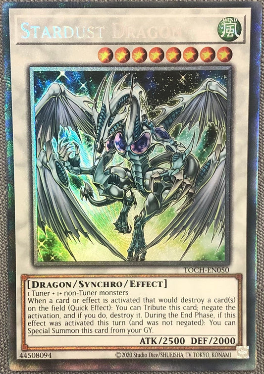 Yugioh - Stardust Dragon TOCH - EN050 Collectors Rare Unlimited Single - Gametraders Modbury Heights