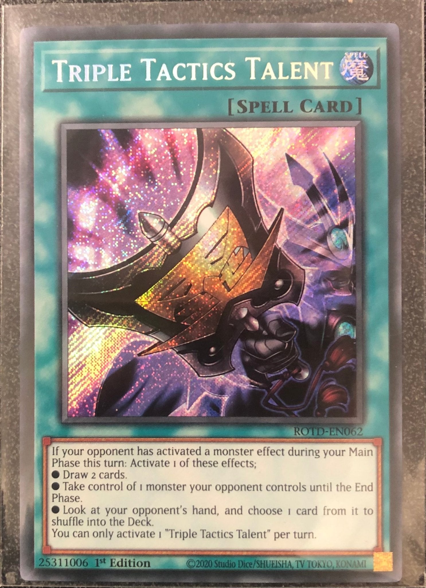 Yugioh - Triple Tactics Talent ROTD - EN062 Secret Rare 1st Edition Single - Gametraders Modbury Heights
